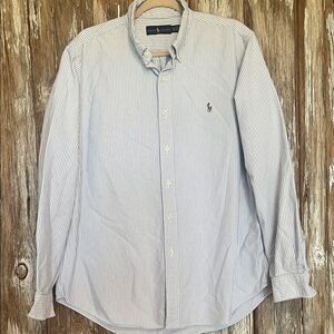 EUC RALPH LAUREN STRIPED BUTTON DOWN 🐎, size x-large